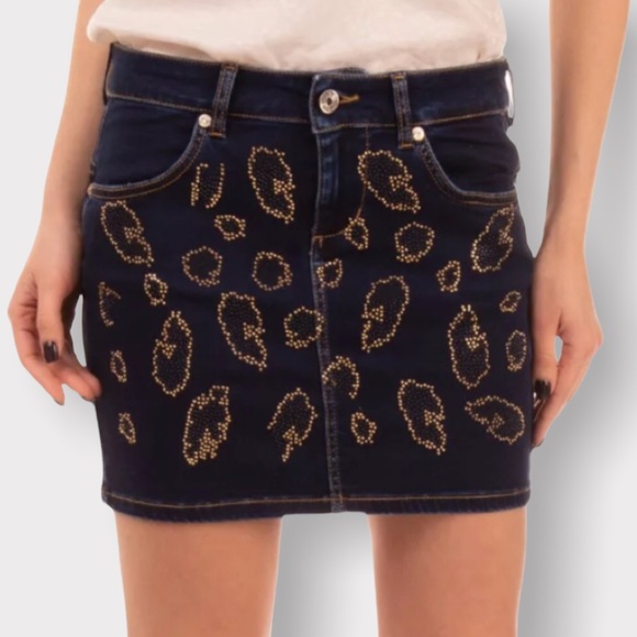 BLUGIRL FOLIES, Denim Mini Pencil Skirt, Size W28 - Picture 5 of 16